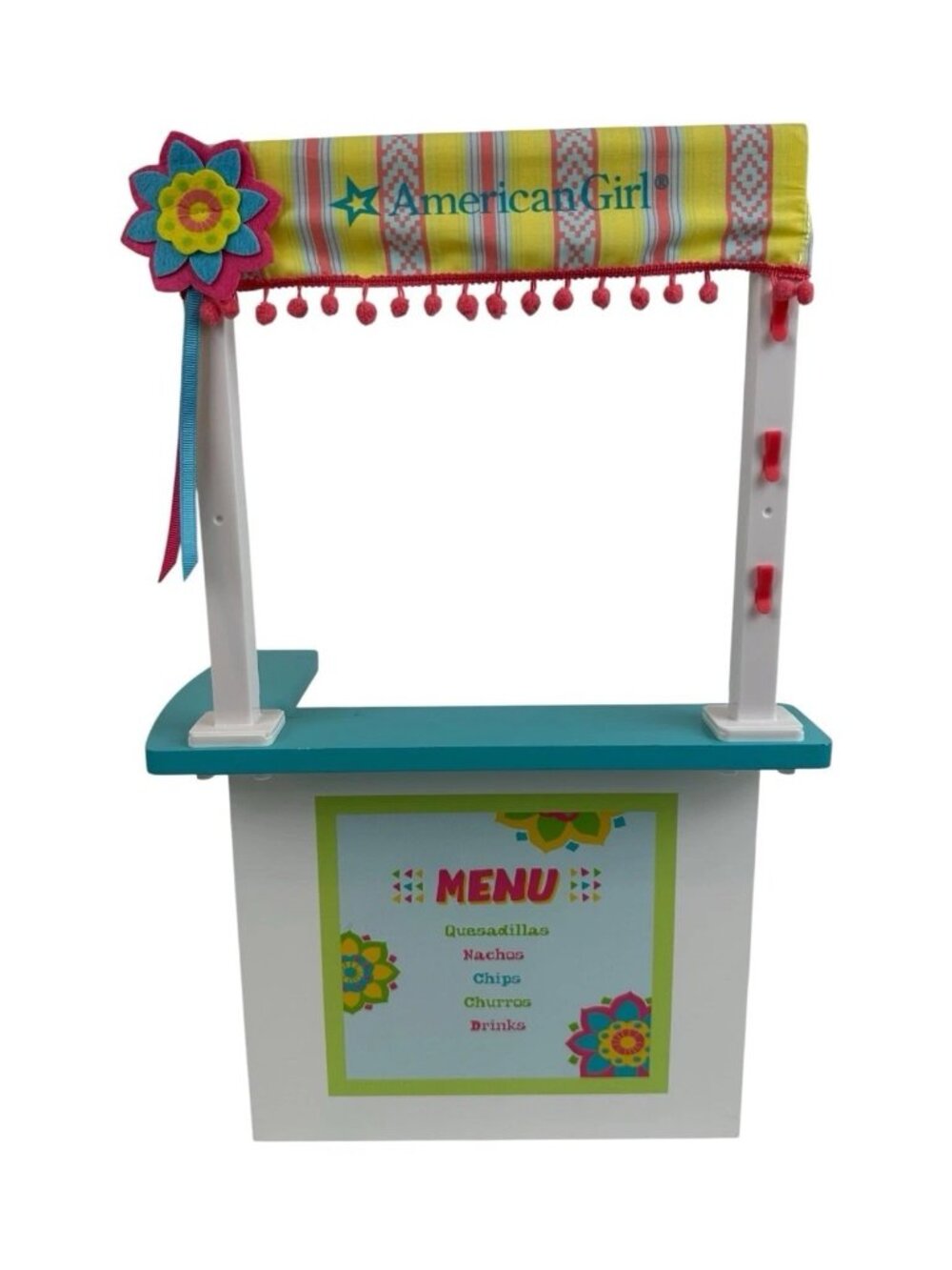 American Girl Food Stand Snack Cart Quesadilla Nachos Accessories Set